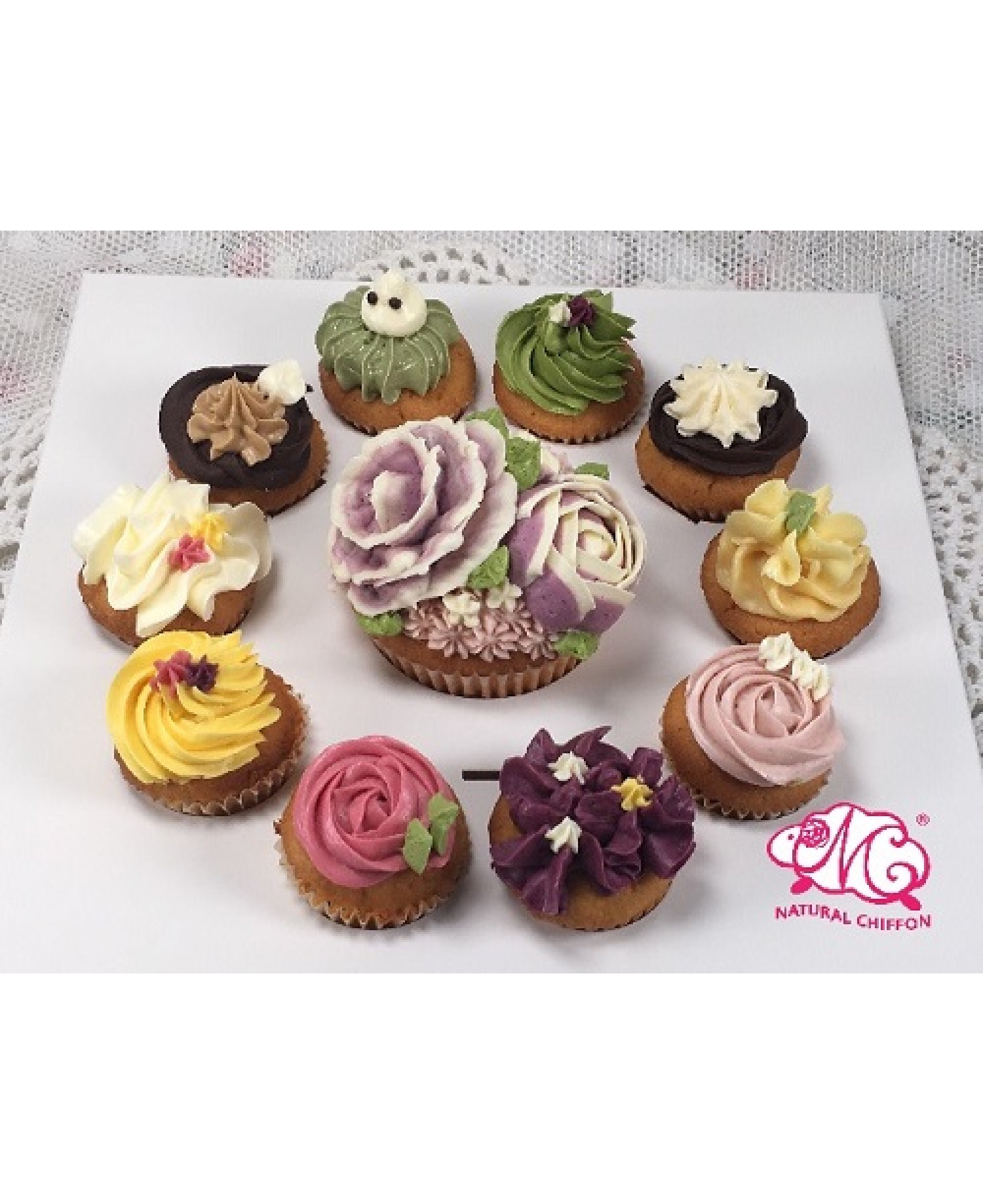 韓花1大10小Cupcake Set A